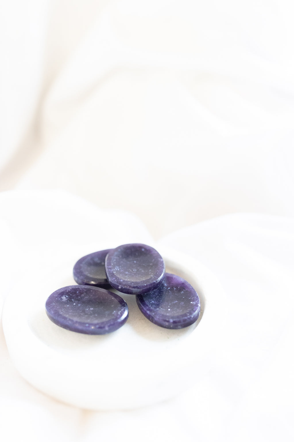 Lepidolite Crystal Worry Stone | Peace • Balance • Emotional Healing