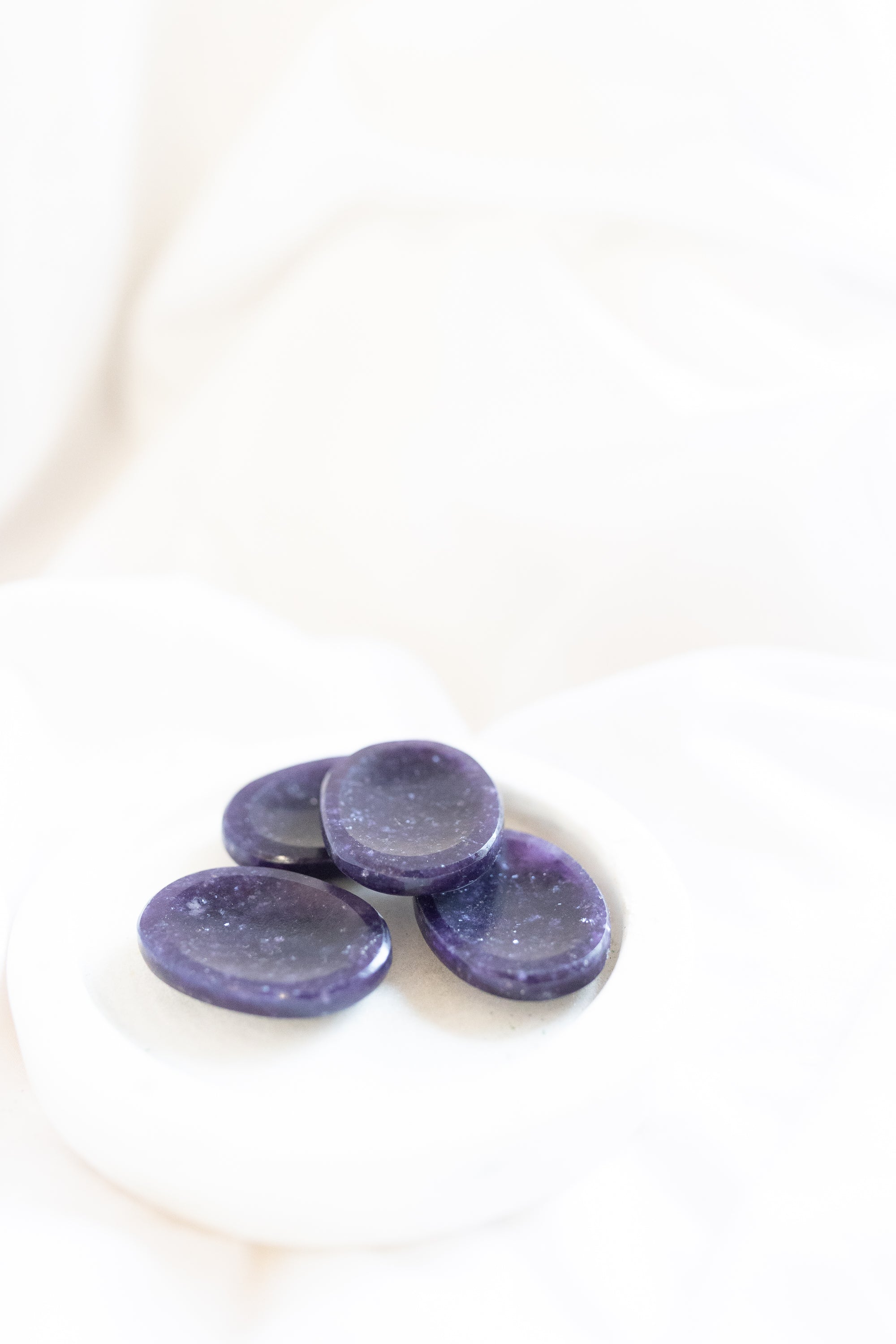 Lepidolite Crystal Worry Stone | Peace • Balance • Emotional Healing